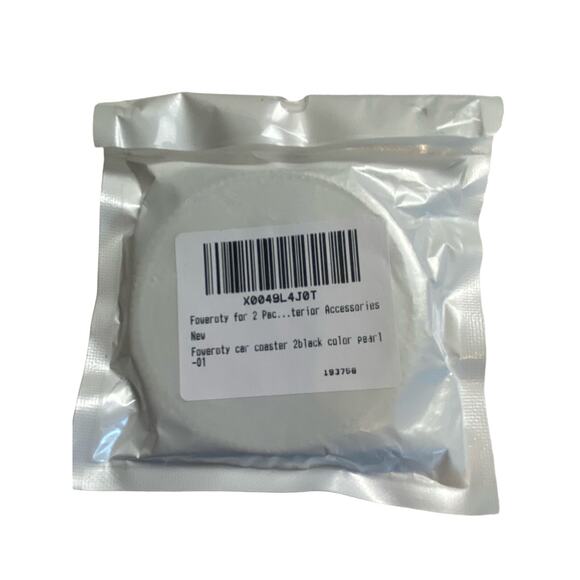 2pc. Set Car Coasters Honeycomb with Bling Anti Slip Water Coasters 2.5 inches - Picture 4 of 4